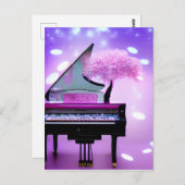 ピンクツリーグランドピアノ ポストカード (正面/裏面)