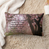 ピンクツリーブロッサムセレニティバースクッション ランバークッション (ブランケット)