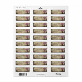 ピンクツリー差出人住所ラベル ラベル (フルシート)