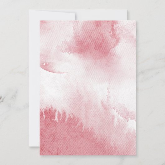 ピンクツーザムーンガール2nd誕生日パーティー 招待状 (裏面)