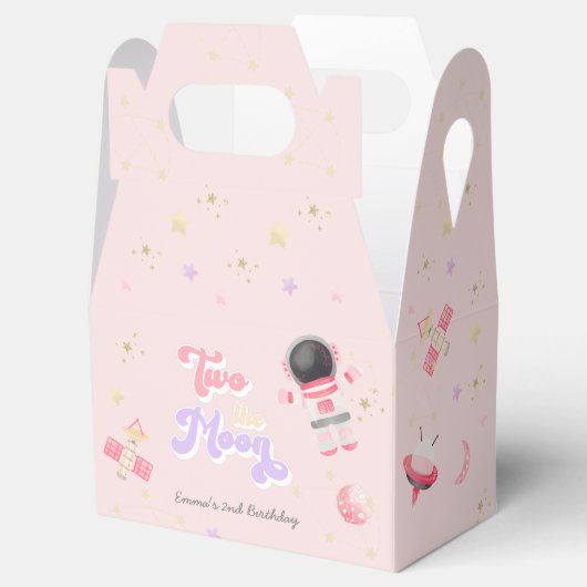 ピンクツーザムーン宇宙誕生日 フェイバーボックス (オープン)