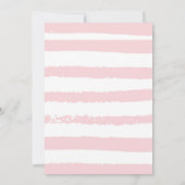 ピンクツーティフルーティガールズセカンドバースデー招待状 招待状 (裏面)