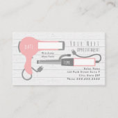 ピンクツール美容師アポイントメント 名刺 (正面)