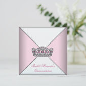 ピンクティアラキンセアニェラ15thバースデーパーティー 招待状 (スタンド正面)