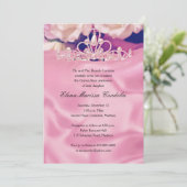 ピンクティアラキンセアニラ招待状 招待状 (スタンド正面)