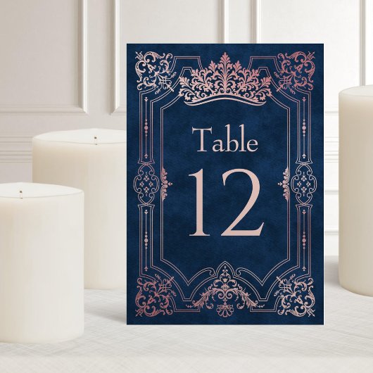 ピンクティアラクラウンエレガントキンセアニェラ テーブルナンバー