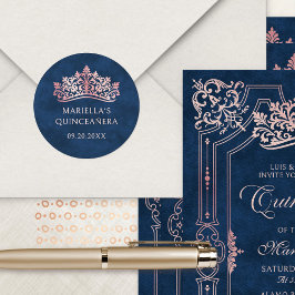 ピンクティアラクラウンエレガントキンセアニェラ ラウンドシール