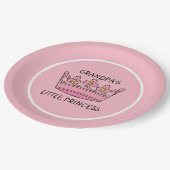 ピンクティアラグランドパズリトルプリンセス ペーパープレート (アングル)