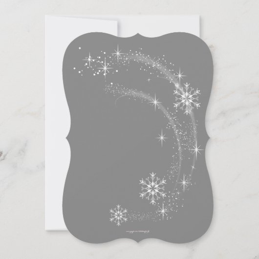 ピンクティアラ女の子ベビーシャワー招待状 招待状 (裏面)