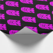 ピンクティキ彫刻サンダー_コーブ ラッピングペーパー (角)