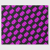 ピンクティキ彫刻サンダー_コーブ ラッピングペーパー (フラット)