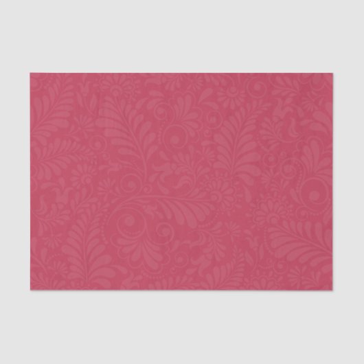 ピンクティッシュペーパーの無地の単色の自己パターン 薄葉紙 (正面)