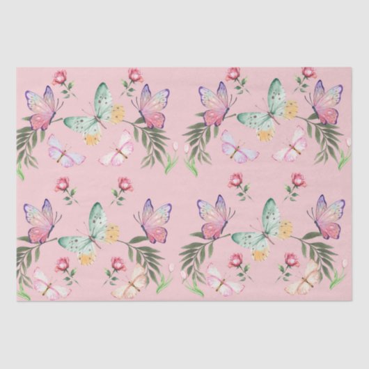 ピンクティッシュペーパー 薄葉紙 (正面)