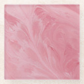 ピンクティファニーガラスコースター ガラスコースター (正面)