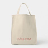 ピンクティーカップデザイン トートバッグ (裏面)