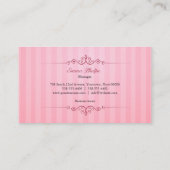 ピンクティーカップ 名刺 (裏面)