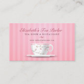 ピンクティーカップ 名刺 (正面)