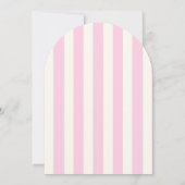 ピンクティーニ1は赤ちゃんシャワーの途中にある 招待状 (裏面)