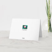 ピンクティーバラカスタム誕生日グリーティングカード カード (裏面)