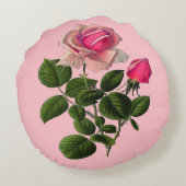 ピンクティーバラ ラウンドクッション (裏面)