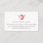 ピンクティーパーティーシャワーエンクロージャカード エンクロージャーカード (正面)