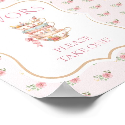 ピンクティーパーティーシャワー特典 ポスター (角)