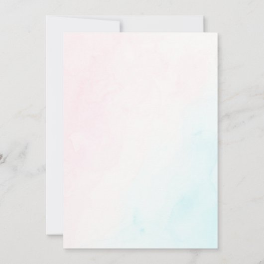 ピンクティーパーティータイムフォーティー誕生日 招待状 (裏面)