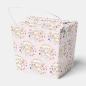 ピンクティーパーティーブライダルシャワー フェイバーボックス (裏面サイド)