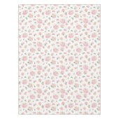 ピンクティーパーティーベビーシャワーテーブルクロス テーブルクロス (正面)