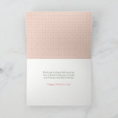 ピンクティーポットフローラ祖母の母の日 カード (内部)