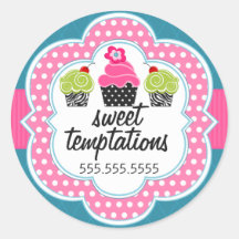 ピンクティール（緑がかった色）カップケーキベーカリー事業