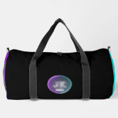 ピンクティール（緑がかった色）ジムバッグJK 2021 ダッフルバッグ (裏面)