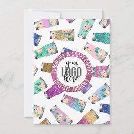 ピンクティール（緑がかった色）フローラグリッタータンブラ気にーの指示