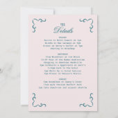 ピンクティール（緑がかった色）女性のカーボーイバチェロレッテソーシャルクラブ 招待状 (裏面)