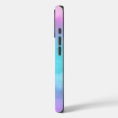 ピンクティール（緑がかった色）紫の水色 Case-Mate iPhoneケース (裏面 / 左)