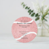 ピンクテガーリーニスをテーマにした誕生日パーティー 案内状 (スタンド正面)