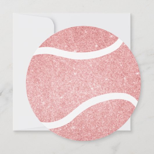 ピンクテガーリーニスをテーマにした誕生日パーティー 案内状 (裏面)