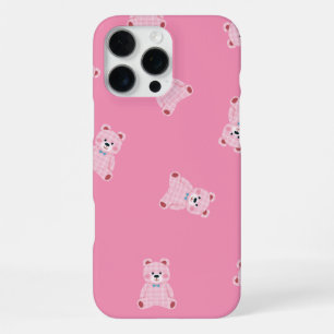 「ピンクテディパレード – かわいい美的な電話ケース」 iPhone 16 PRO MAXケース