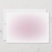 ピンクテディベアバルーン第1誕生日写真 招待状 (裏面)