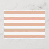 ピンクテディベアーガールベビーシャワーブックベビー エンクロージャーカード (裏面)