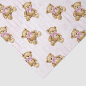 ピンクテディベアーズ&枕 薄葉紙 (詳細)