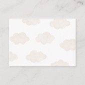 ピンクテディベア熱気球ディスプレイシャワー エンクロージャーカード (裏面)