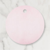 ピンクテディ星雲ベビーガールありがとう フェイバータグ (裏面)