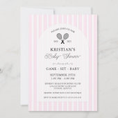ピンクテニガーリースカントリークラブベビーシャワーパーティー 招待状 (正面)