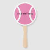 ピンクテニスボールハンドファカスタムン（写真付） ハンドファン (正面)