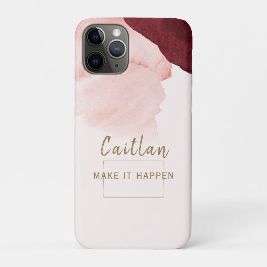 ピンクテラコッタアブストラクトデザイン Case-Mate iPhoneケース (裏)