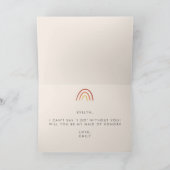 ピンクテラコッタレインボーメイド・オブ・オーナー(花嫁付き添い人)MOH提案 カード (内部)