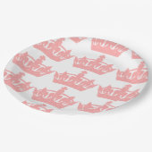 ピンクテーマイングリッシュ王室のクラウン紙プレート ペーパープレート (アングル)