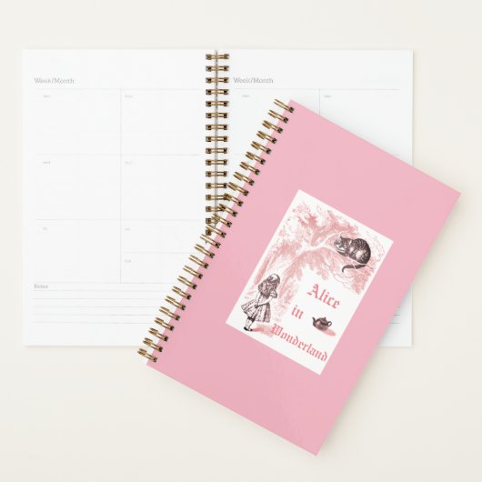 ピンクテーマヴィンテージアリスinワンダーランドティーパーティー プランナー手帳 (ディスプレー)