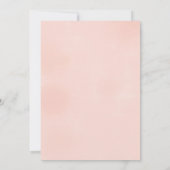 ピンクディアベビーシャワー招待状ベビーシャワーカード 招待状 (裏面)